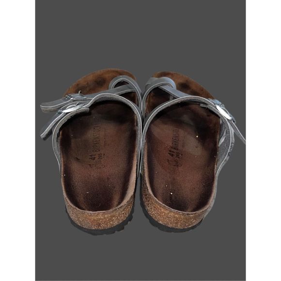 Birkenstock Mayari Birko-Flor Sandal (Women) Silver Size 41  US 10 10.5 - Picture 3 of 6